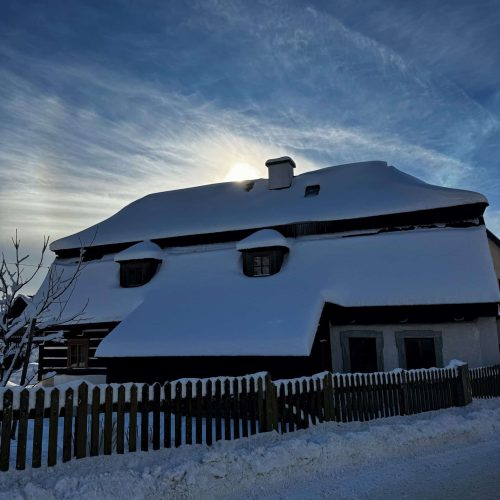 Zima v Pohádkové roubence